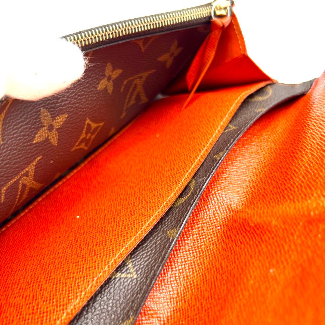 【日本限定色】 ルイヴィトン モノグラム ポルトフォイユ エミリー オレンジ