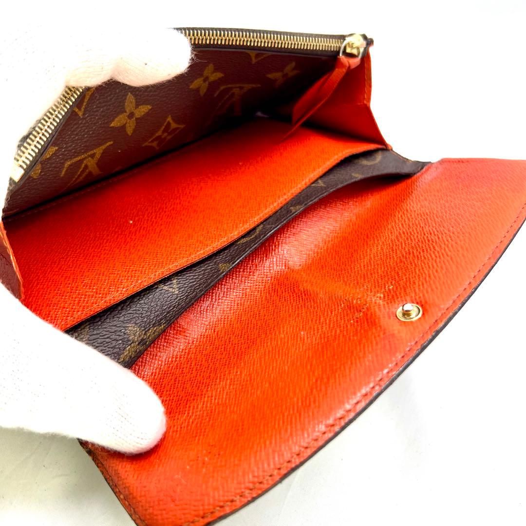【日本限定色】 ルイヴィトン モノグラム ポルトフォイユ エミリー オレンジ
