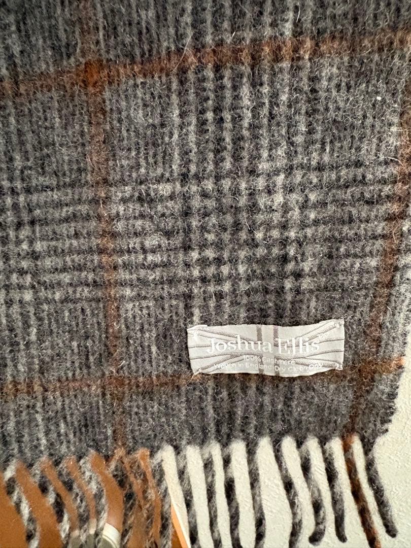ジョシュアエリスJoshua Ellis SOPH.コラボ チェック柄マフラー