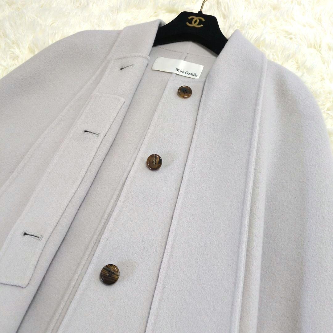 ダブルフェイス✨️Whim Gazette ジーロンラムリバーコート ボウタイ