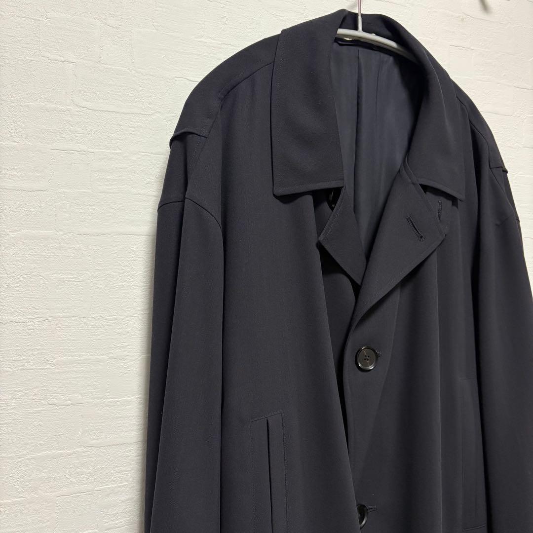 ジャケット・アウター AURALEE HARDTWIST WOOL DOBBY HALF COAT 4