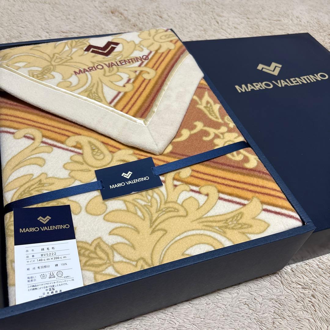 新品未使用】MARIO VALENTINO 綿毛布 140x200cm 花柄 - メルカリ
