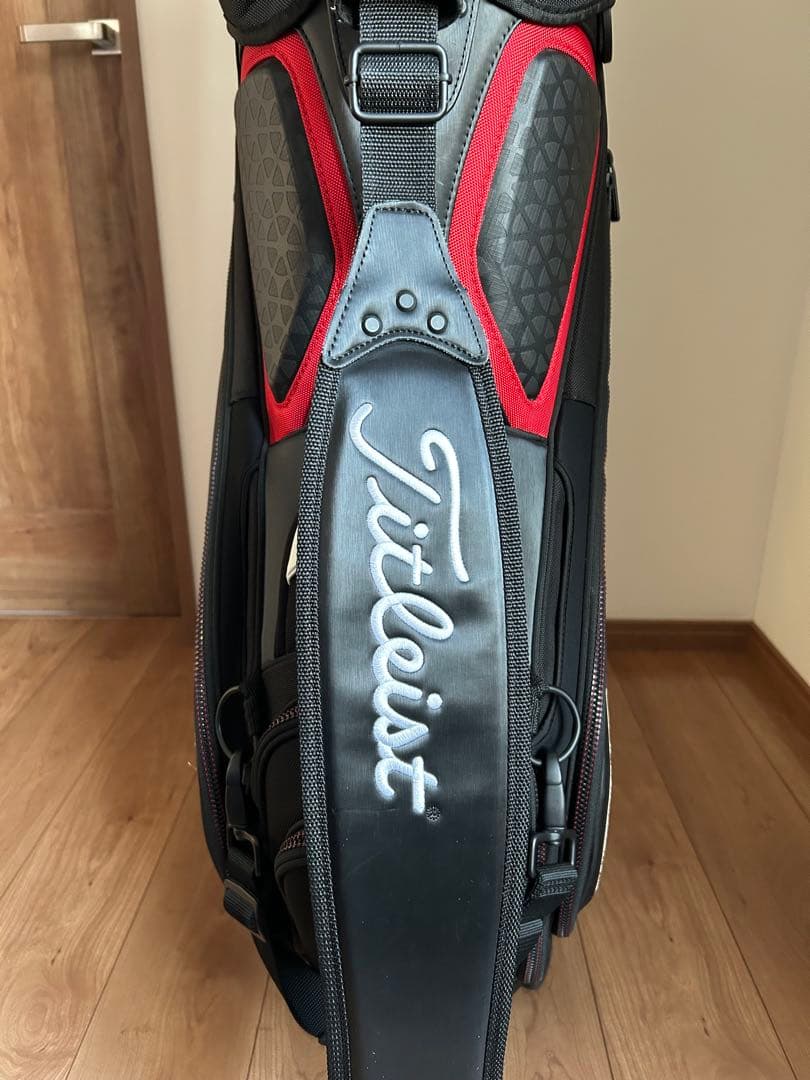 タイトリスト キャディバッグ ツアーモデル TB7SF9 黒赤