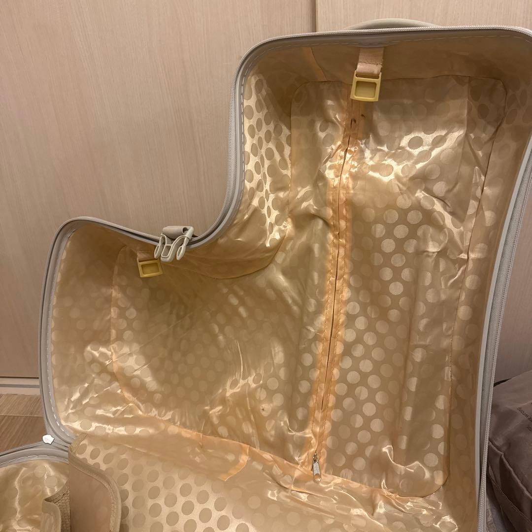 NORICCO ノリッコ 子供乗れるスーツケース 折りたたみ　パステルグレージュ