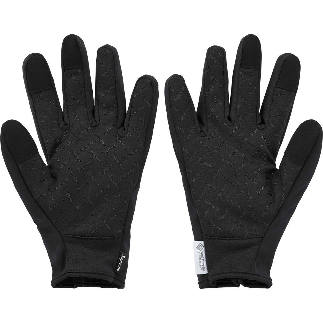 Supreme Windstopper Zip Gloves Black L - メルカリ