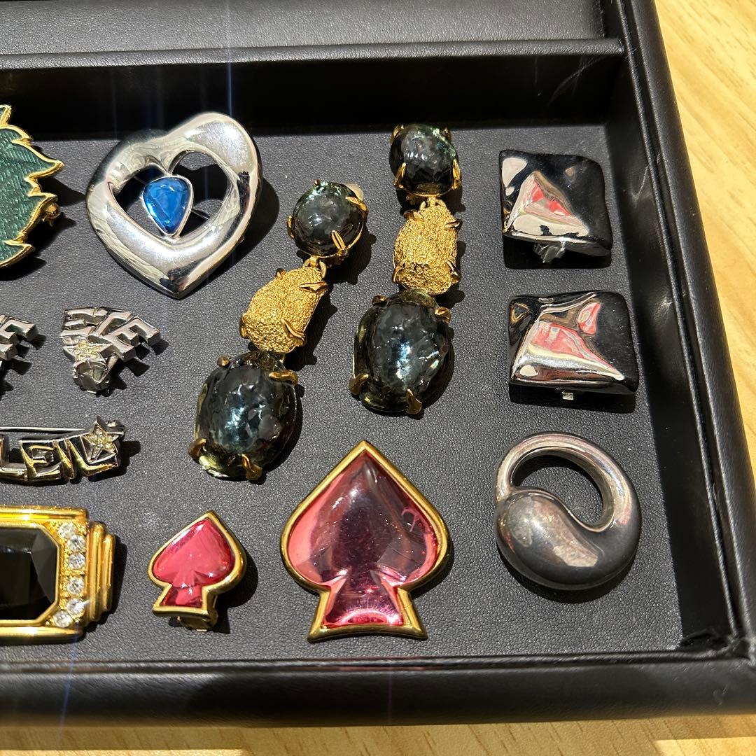 YSL イブサンローラン ブローチ イヤリング ヴィンテージ bb