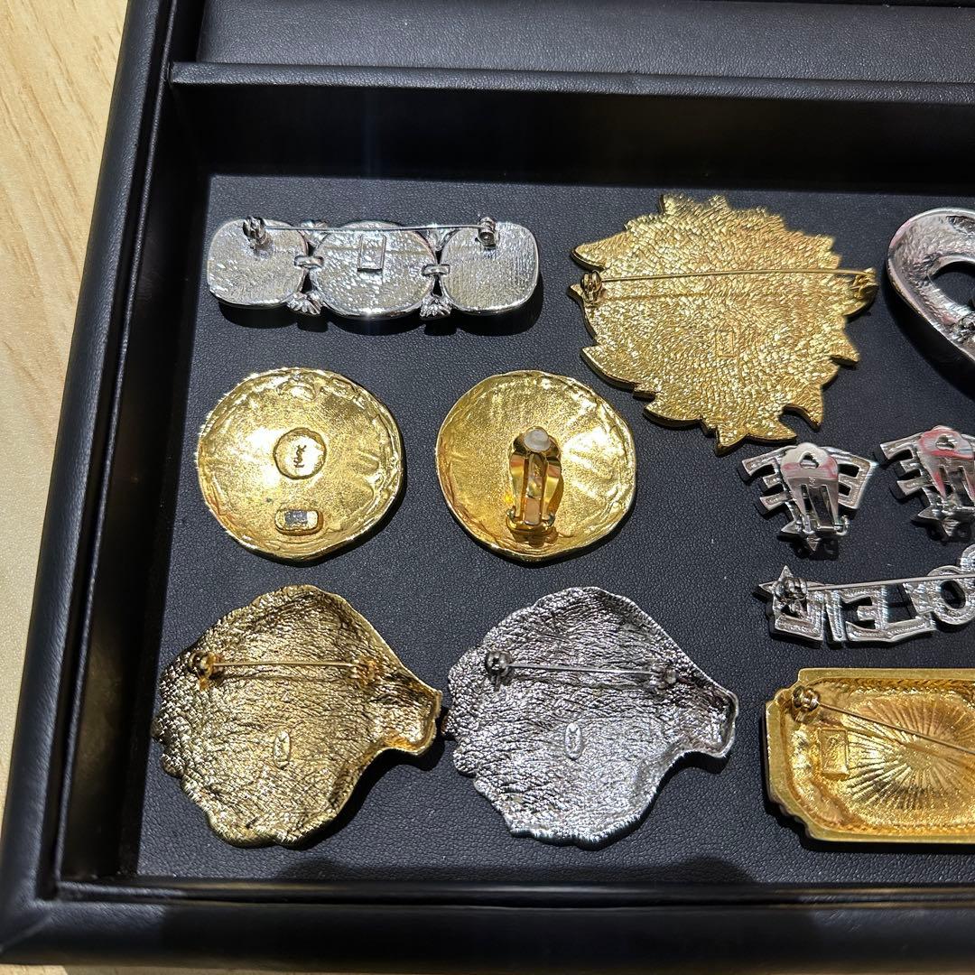 YSL イブサンローラン ブローチ イヤリング ヴィンテージ bb