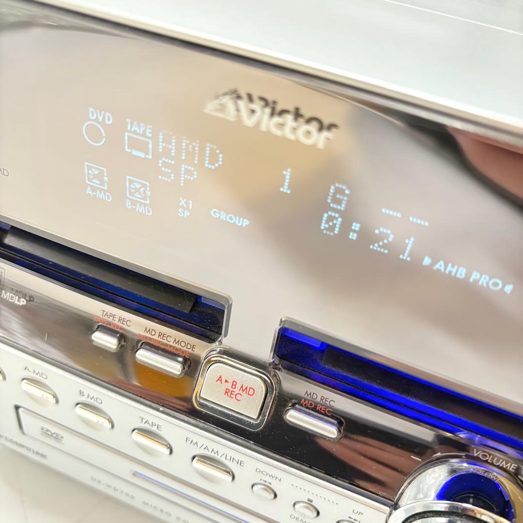 【動作確認済み】ビクター DVD/2MD/TAPE ミニコンボ UX-WD700