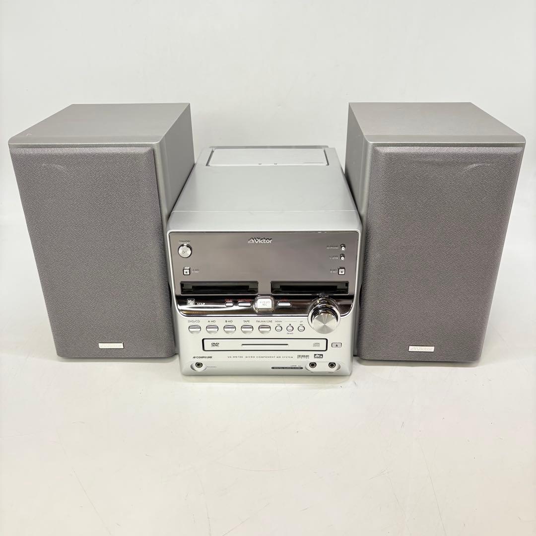 【動作確認済み】ビクター DVD/2MD/TAPE ミニコンボ UX-WD700