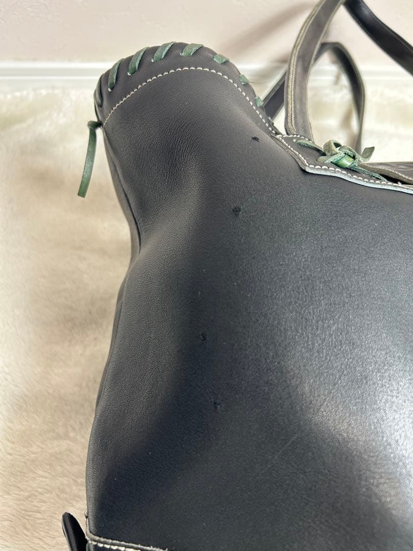 久保田スラッガー✖️ヤクルトスワローズ　グラブトート　大　レザー　ブラック