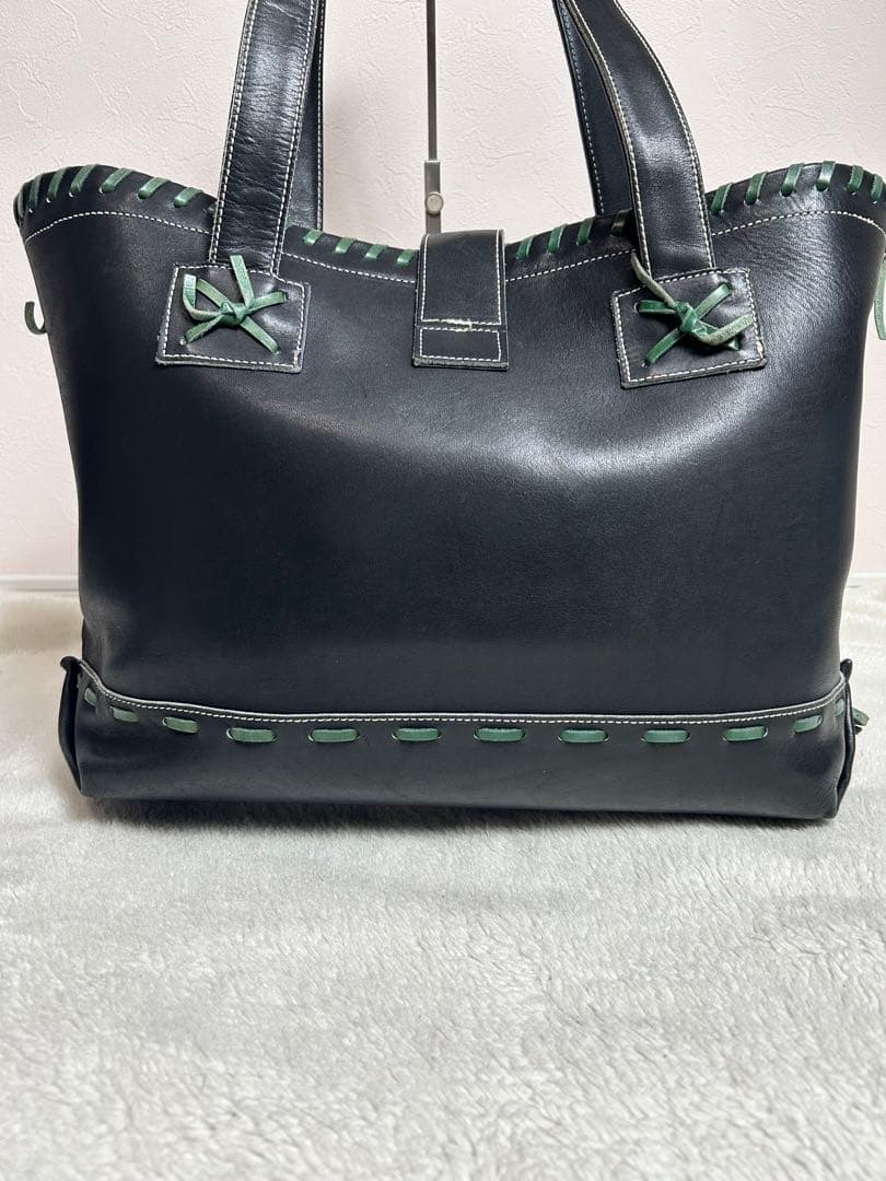 久保田スラッガー✖️ヤクルトスワローズ　グラブトート　大　レザー　ブラック