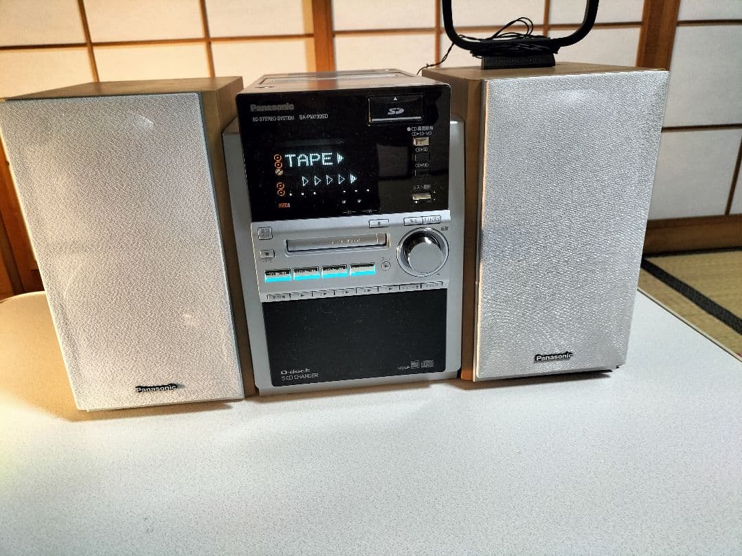 panasonicミニコンポSA-PM730SD リモコン取扱い説明書付