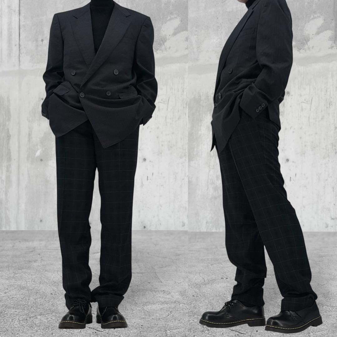 高級】VERSACE ヴェルサーチ メデューサ　スーツ　ダブル　ジャケット