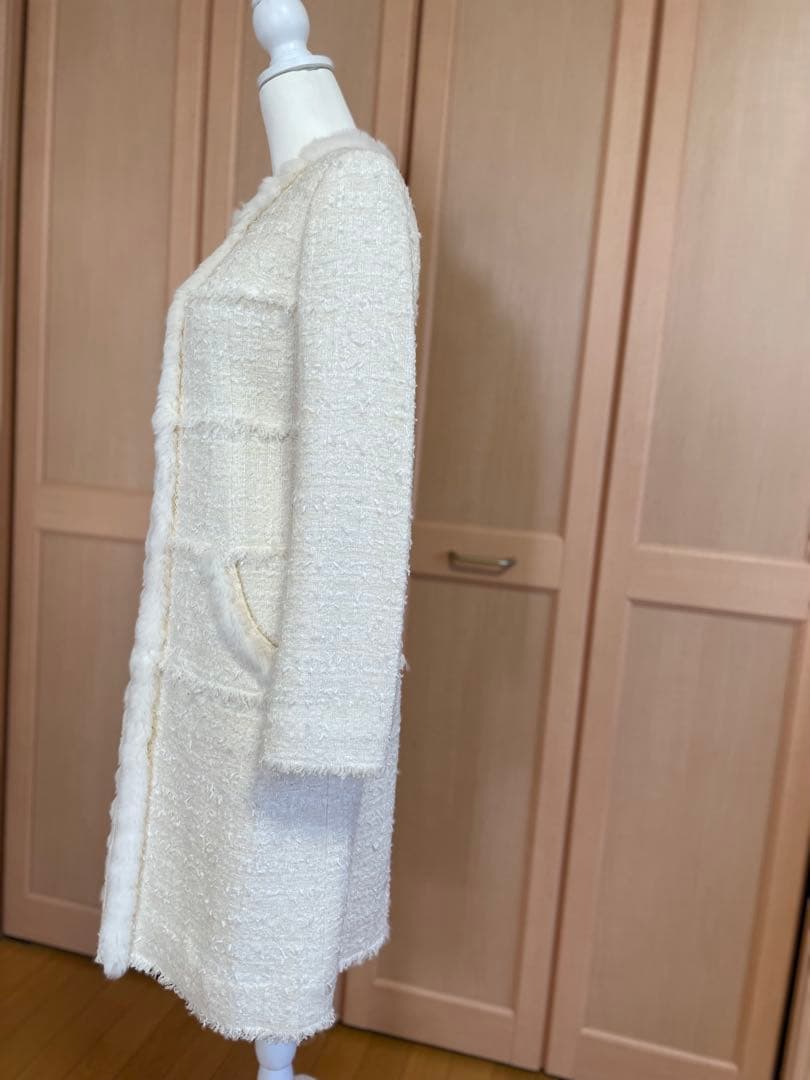 EPOCA美品❤︎ファー付きツイードコート