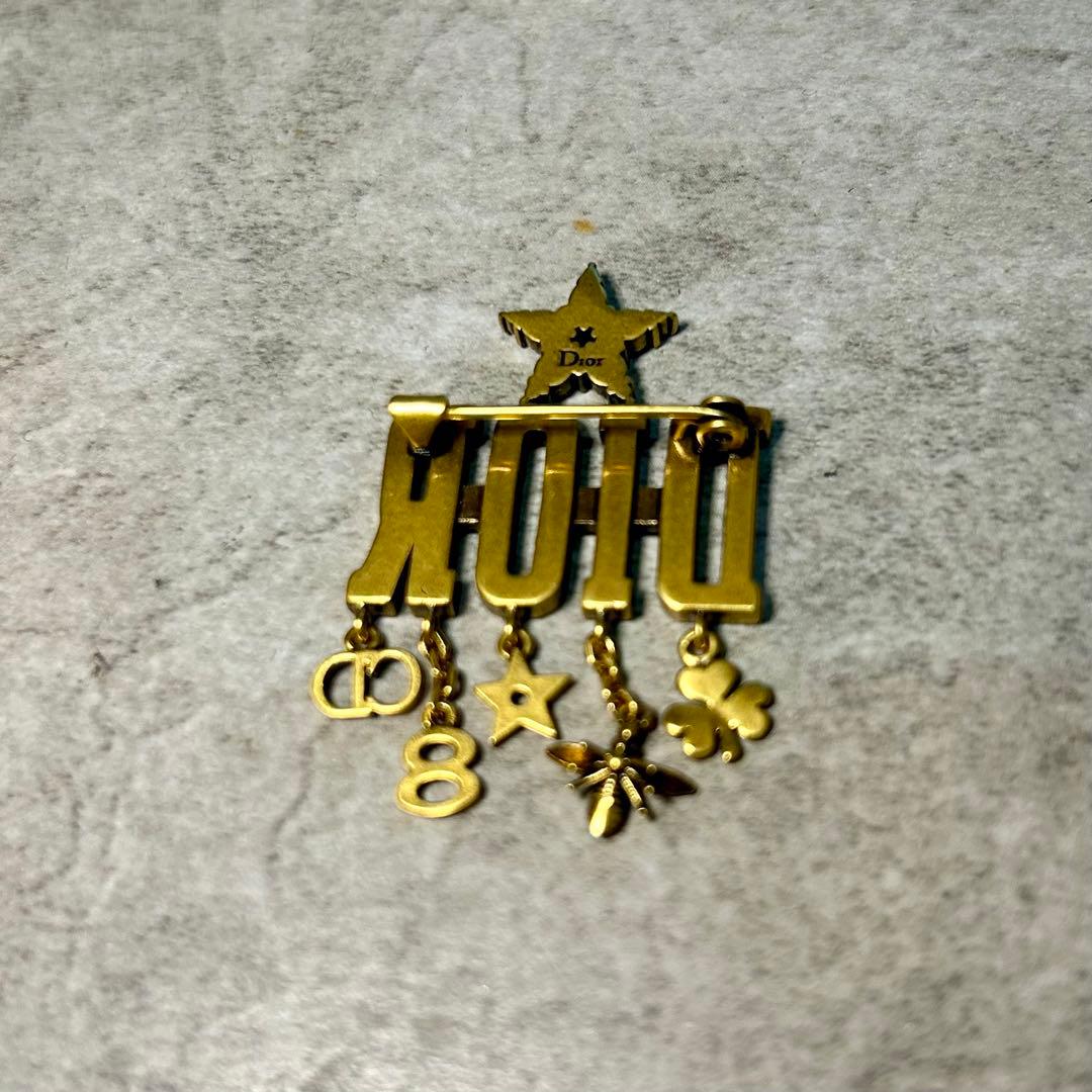 Dior ゴールド ブローチ