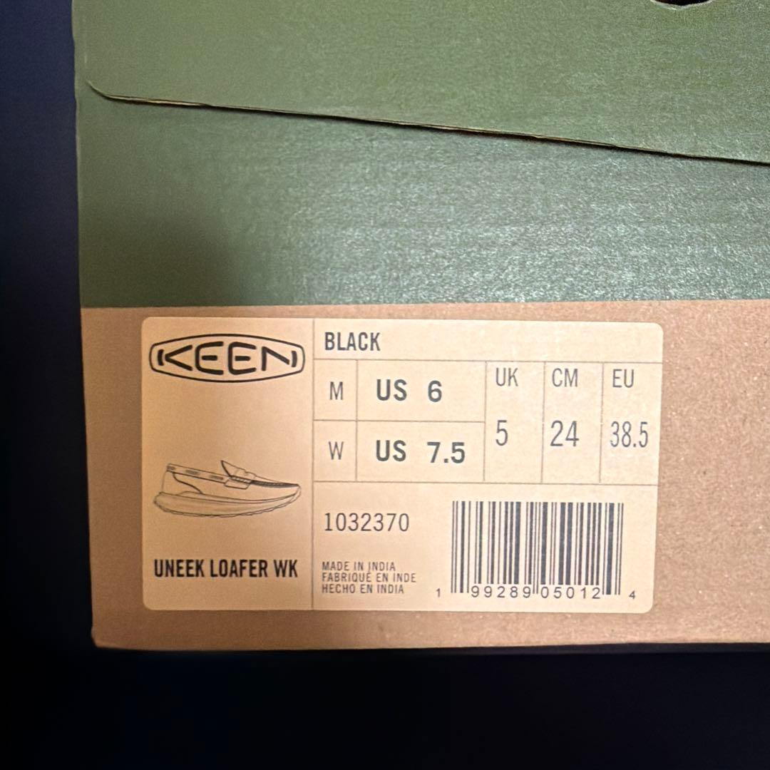 E*4様 24cm KEEN Uneek Loafer WK \"Black\"