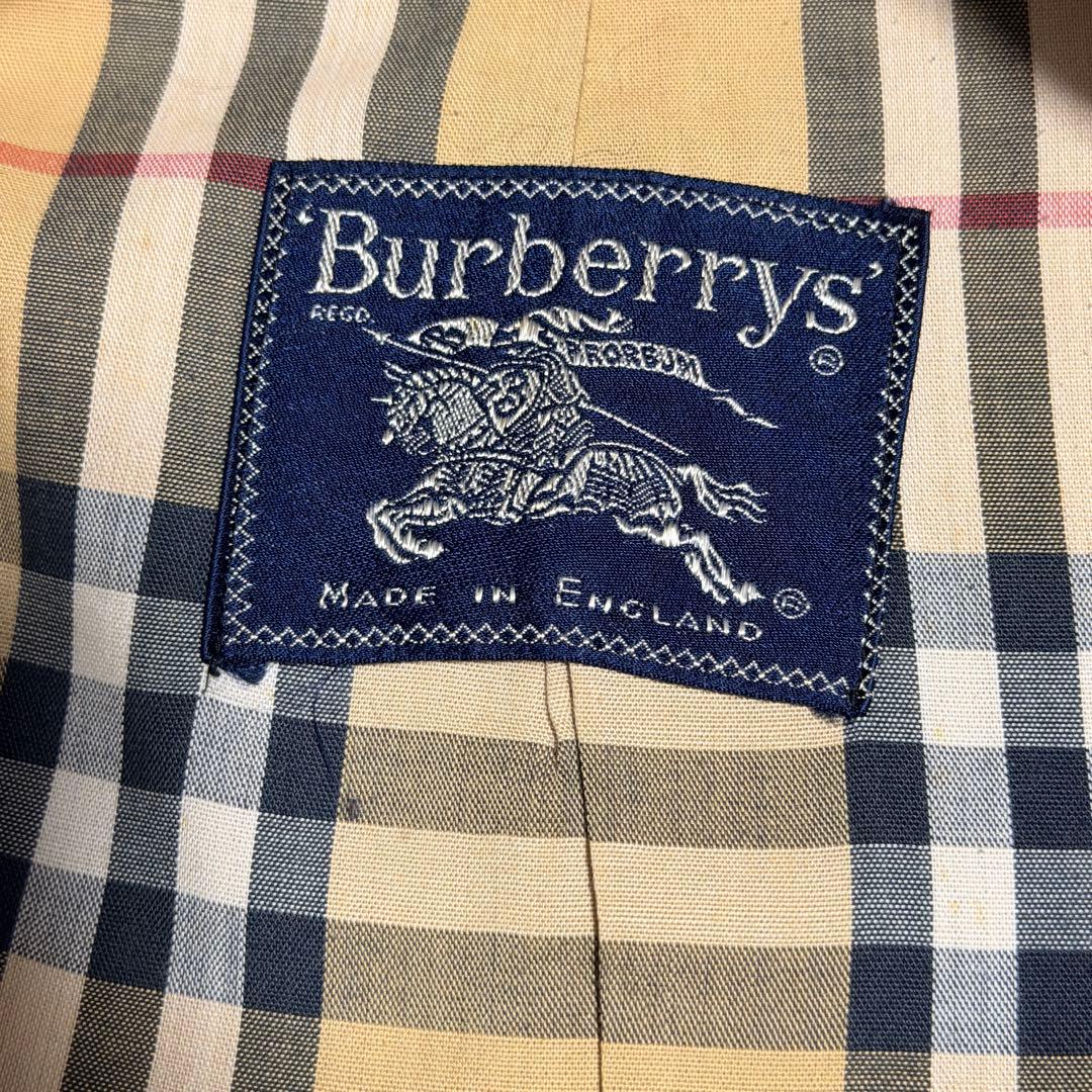一枚袖 COTTON100% Burberry's ステンカラーコート 玉虫