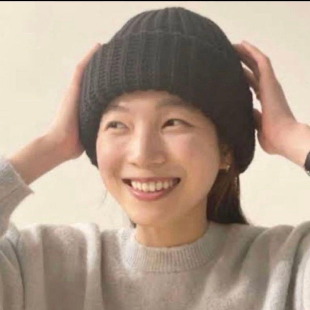 COMESANDGOES ニット帽 everyone ネイビー-注目のブランド