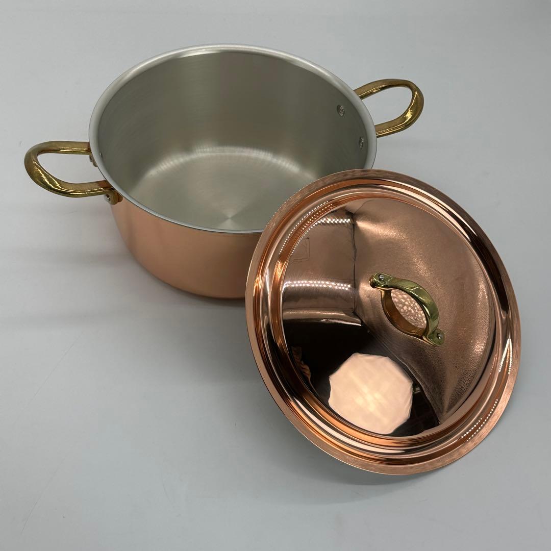 新光堂 残り1点 新品 純銅 プレイクッキング ソースポット 鍋 PL-1707