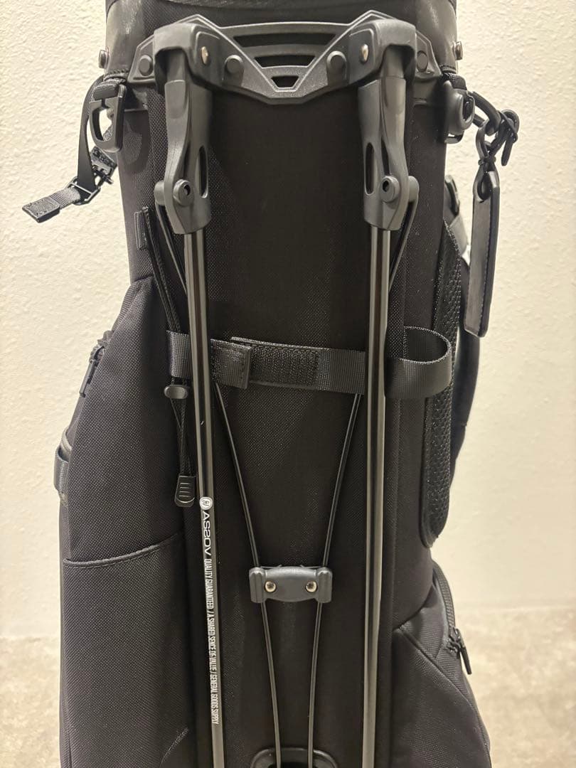 【美品】アッソブ キャディバッグ AS2OV GOLF BLACK 黒