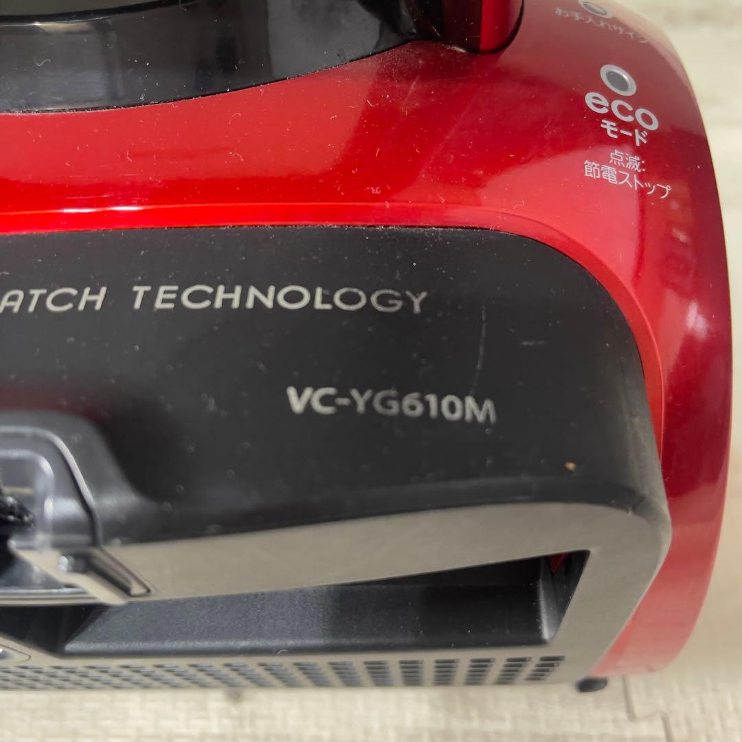 【美品】東芝 トルネオV VC-YG610M サイクロン掃除機 レッド 軽量