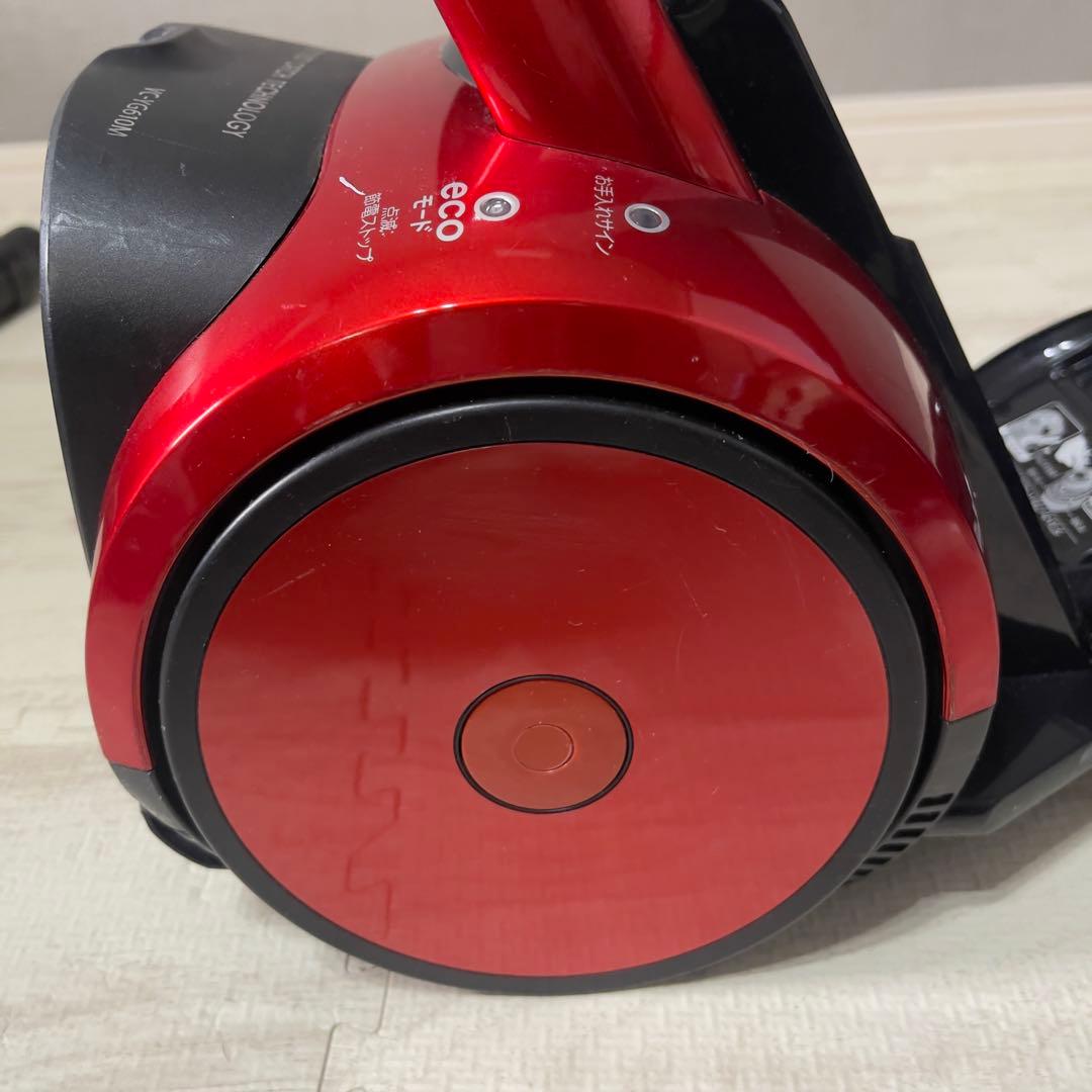 【美品】東芝 トルネオV VC-YG610M サイクロン掃除機 レッド 軽量