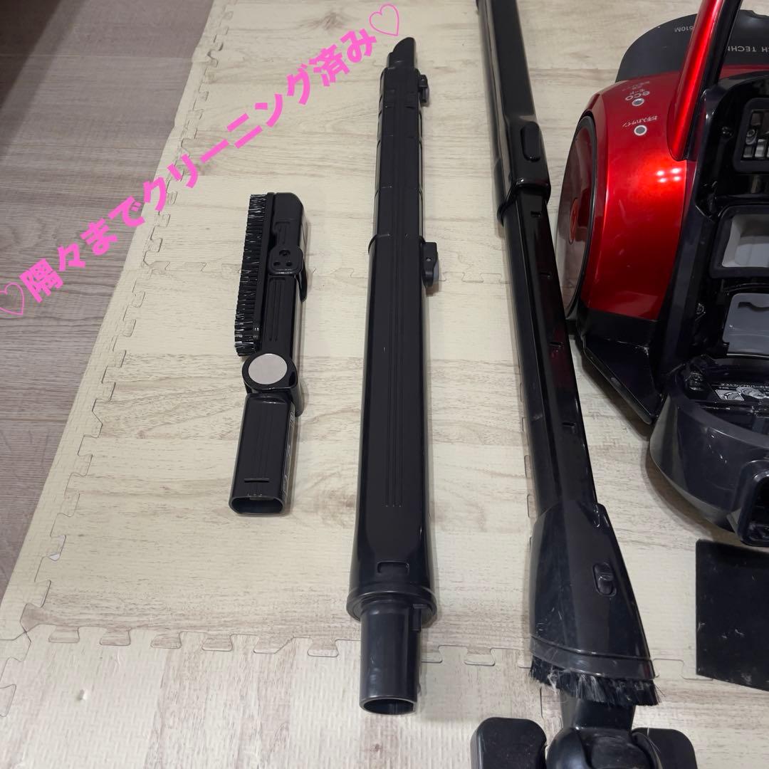 【美品】東芝 トルネオV VC-YG610M サイクロン掃除機 レッド 軽量