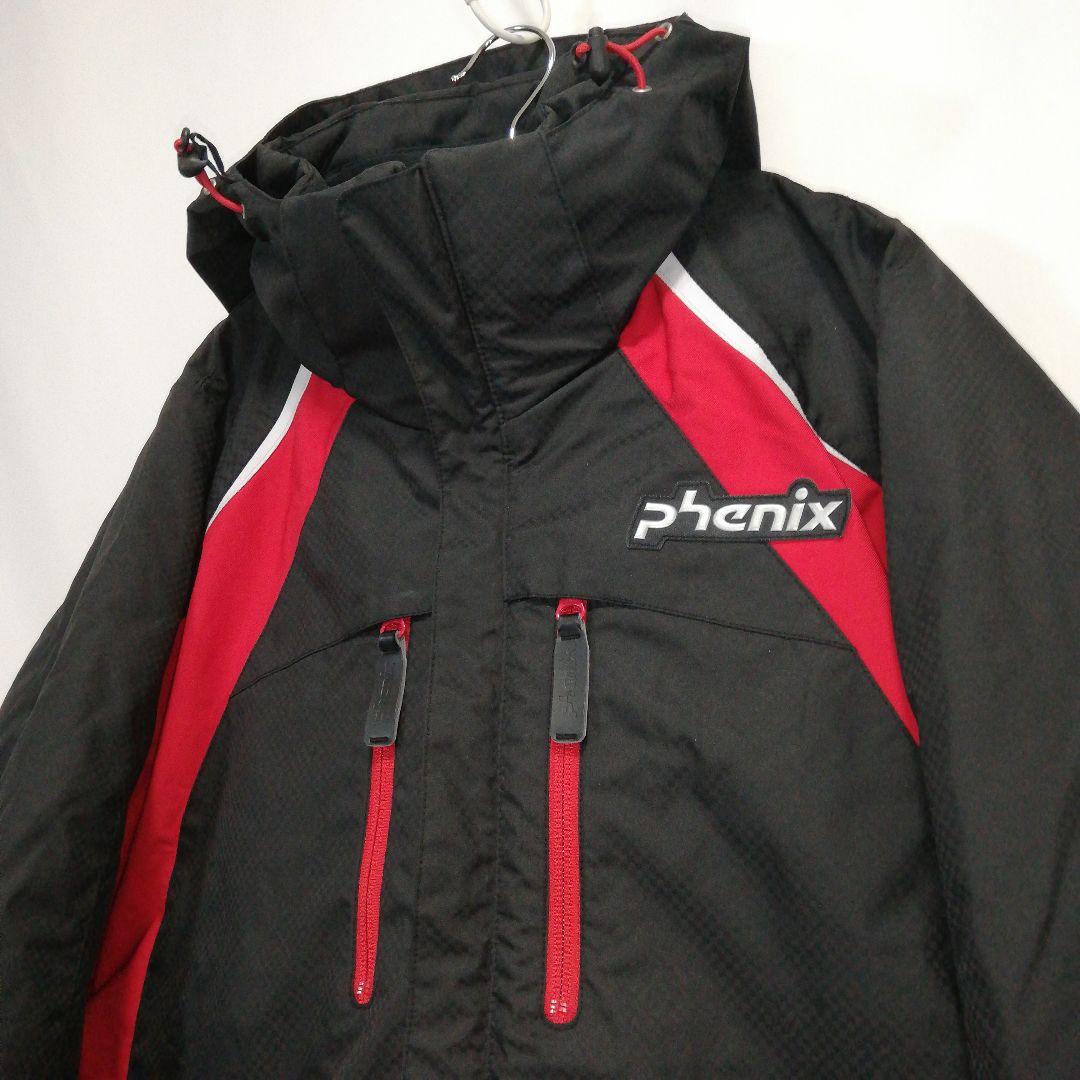 phenix メンズ スキーウェア ジャケット ブラック 黒 ロゴ フェニックス