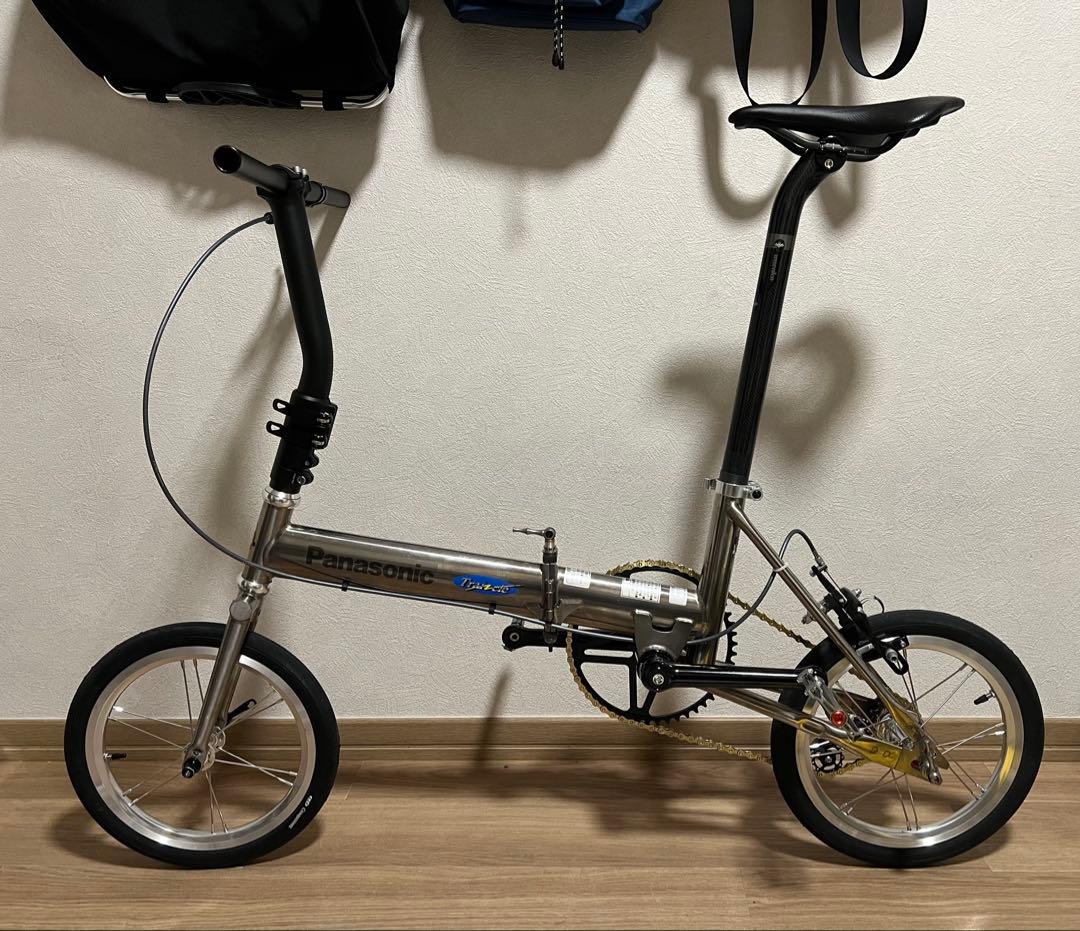 パナソニック トレンクル アルミ合金 前傾ヘッドチューブ ステム セット