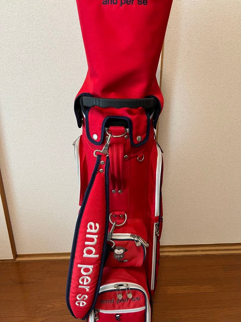 and per se ゴルフキャディバッグ レッド