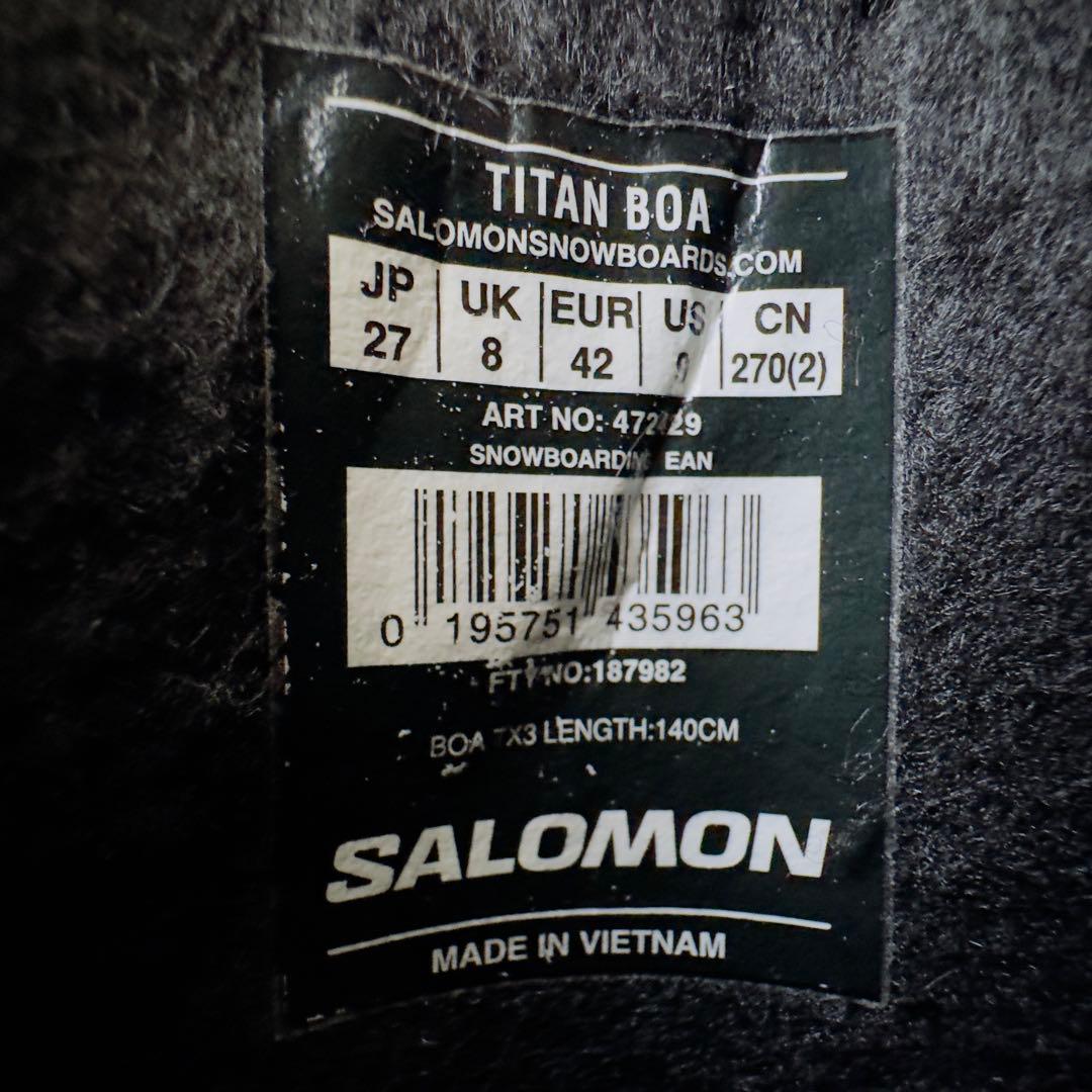salomon Titan BOA 27.0cm 使用回数5回