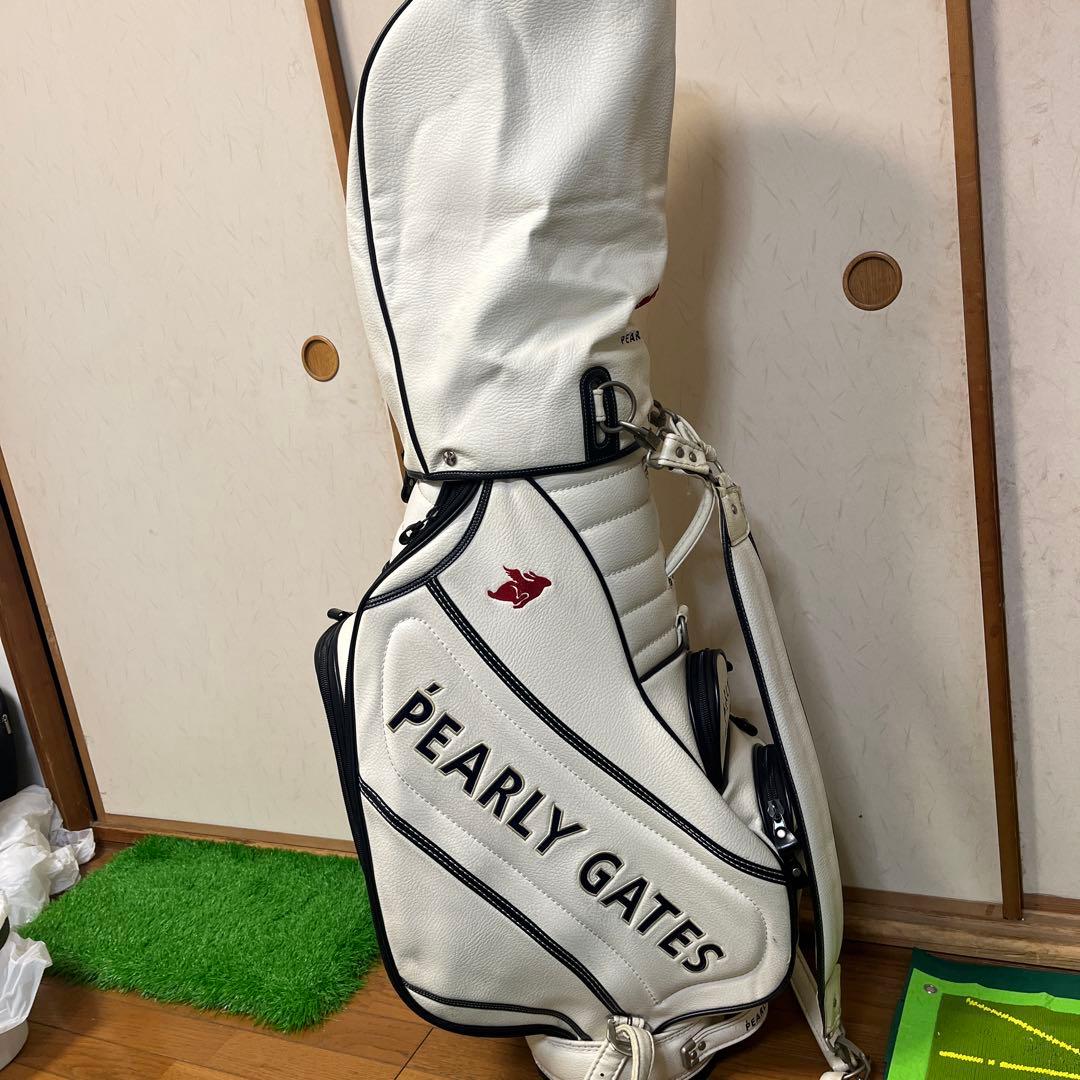 パーリーゲイツ　キャディーバッグ　白
