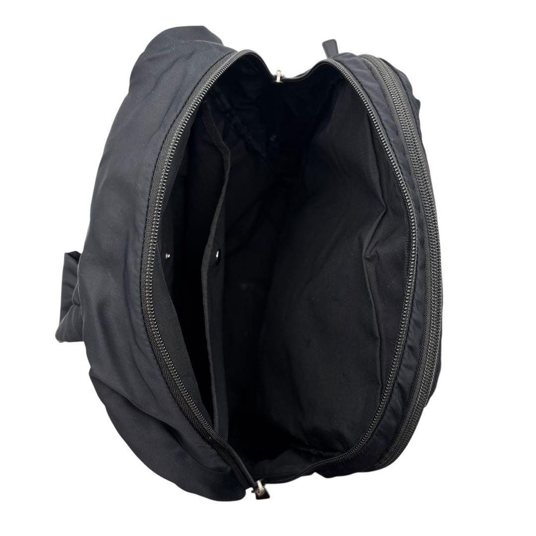 良品◎ アニエスベー A4可 リュック バックパック 男女可 ナイロン 黒