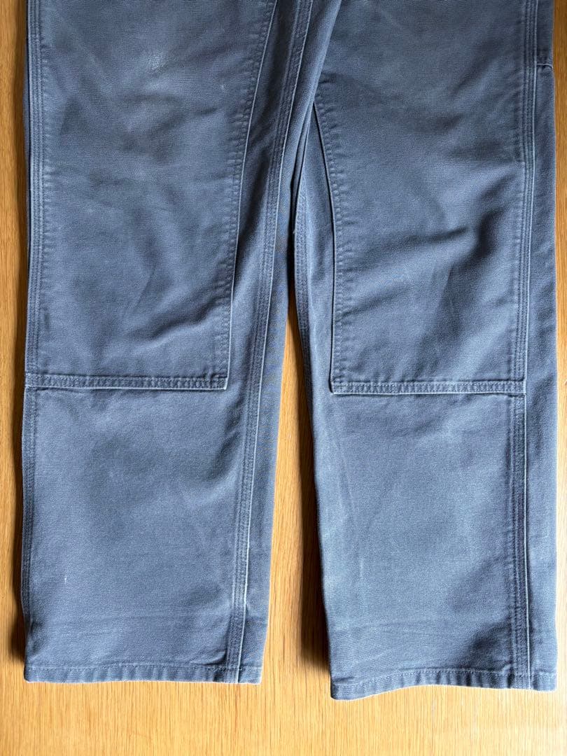 CarharttダブルニーグレーB136 GVL W33L32 - メルカリ