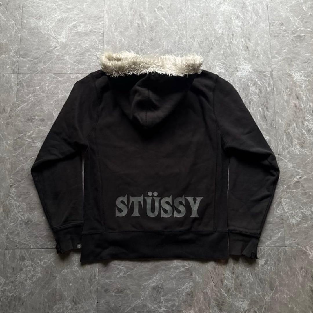 00s archive stussy far zip hoodie y2k