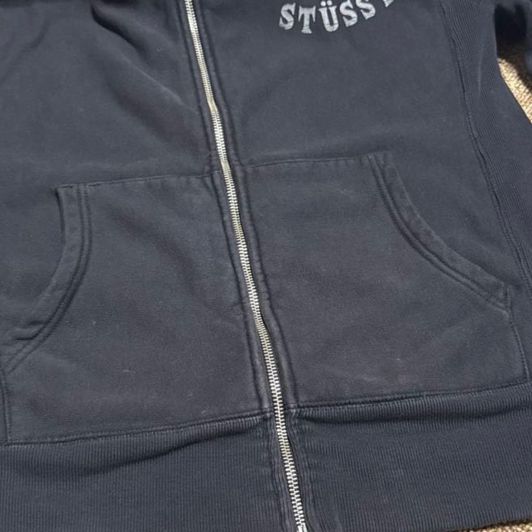 00s archive stussy far zip hoodie y2k