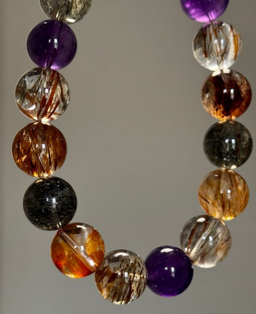 天然スーパーセブンブレスレット　12.5mm