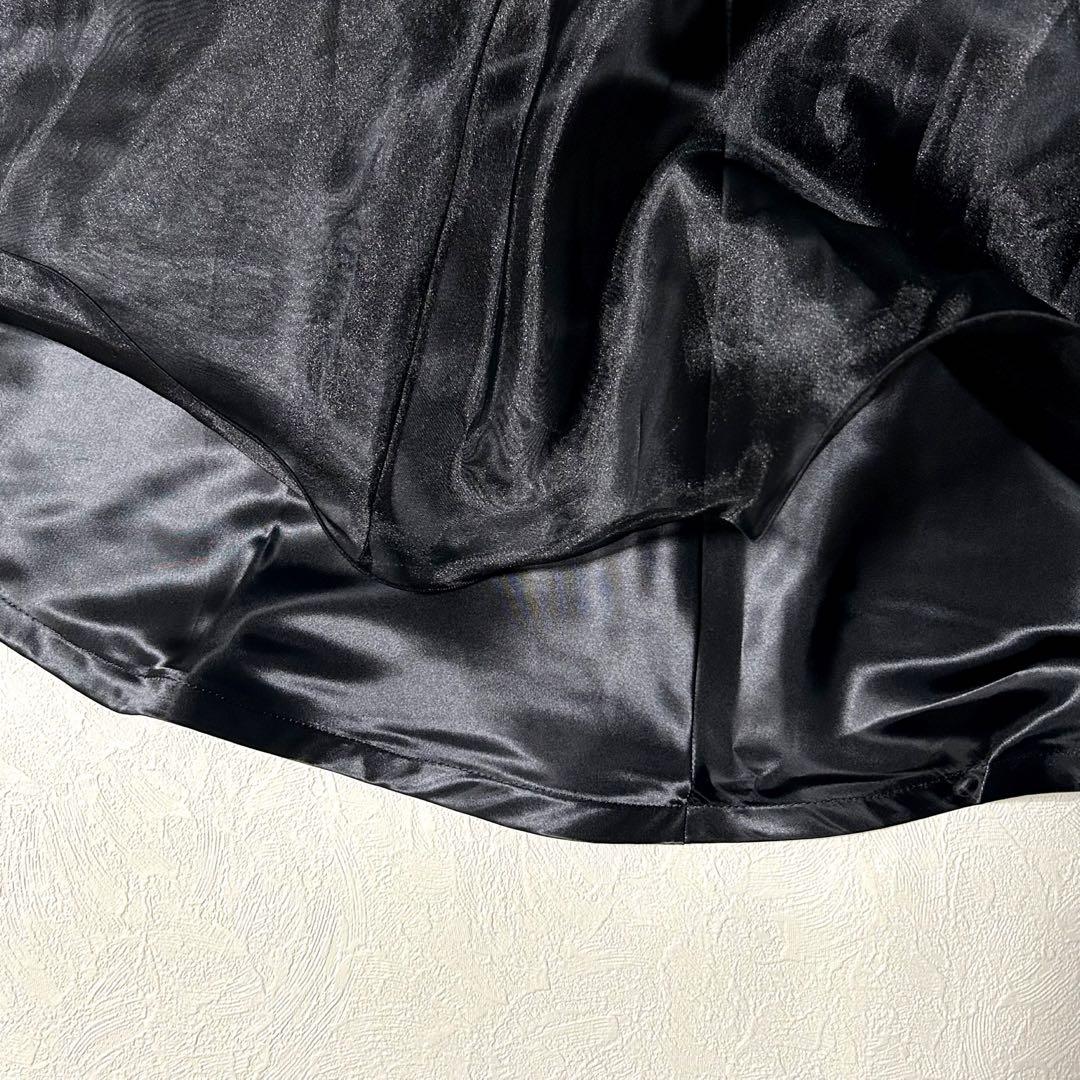 社交ダンス★スタンダードドレス★ブラック&ストレッチレース★サイズL★新品未使用