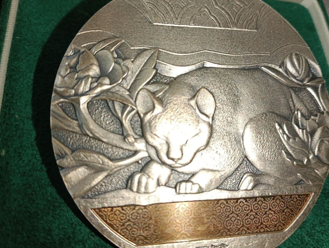 カ*ル様 《純銀》国宝章牌 日光東照宮 純銀メダル160g sv1000 造幣局