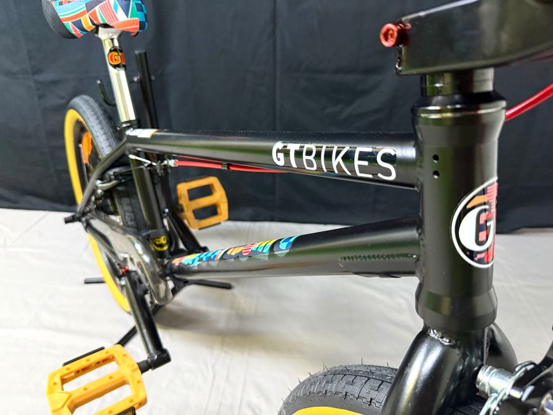 台湾製 GT BMX 自転車 20インチ イエローパーツ カスタムモデル - メルカリ