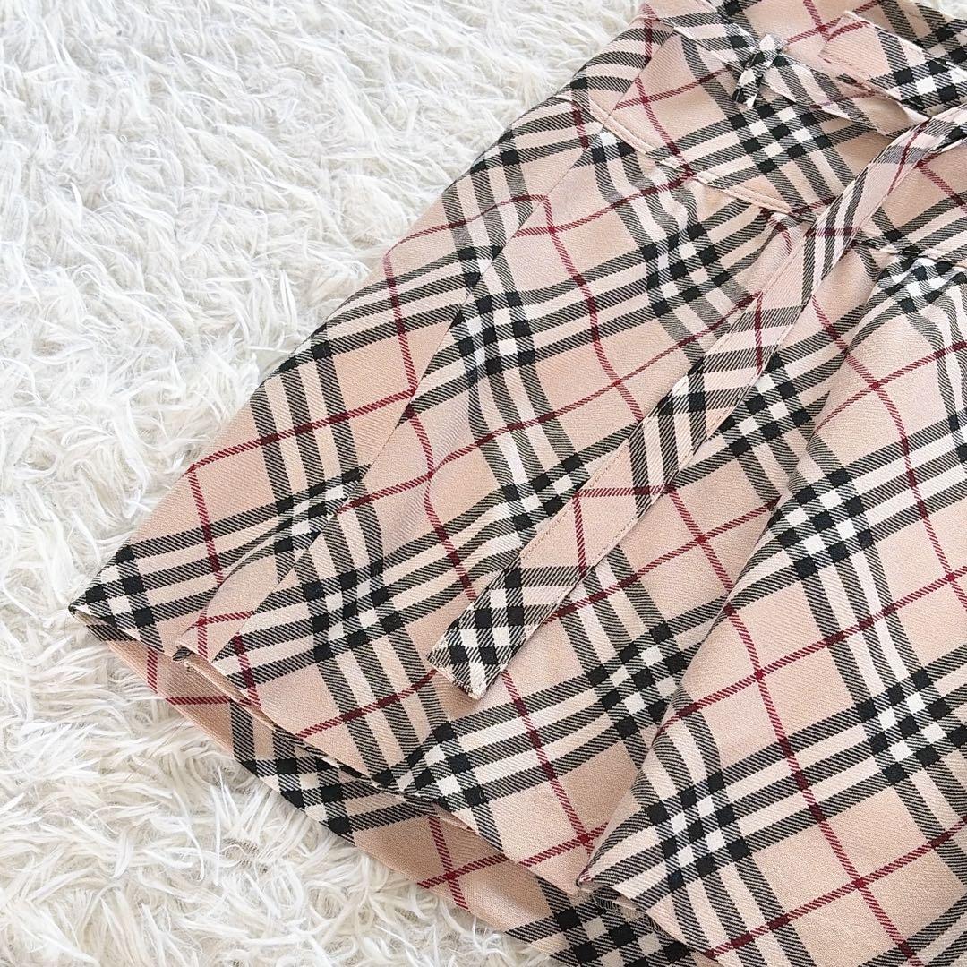 バーバリーブルーレーベル】リボンベルトラップフレアスカート ノバ