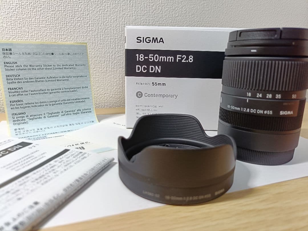 【美品】SIGMA18-50mm F2.8 DCDN レンズNDフィルター付き