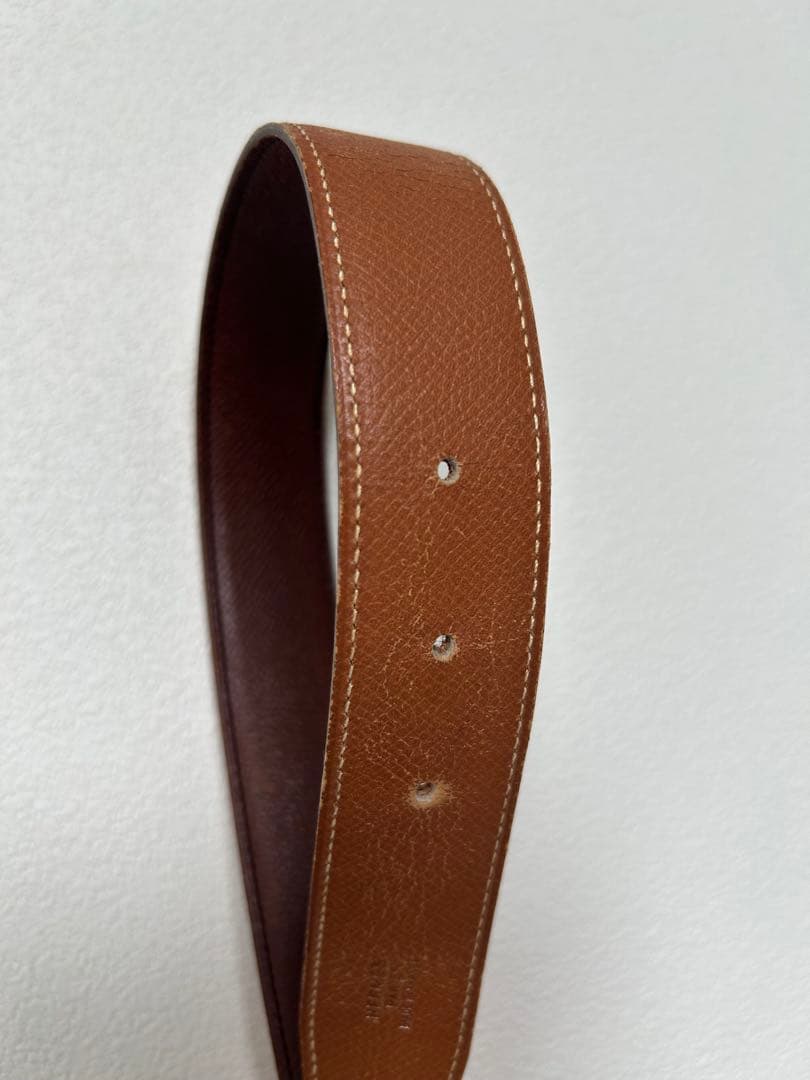 再度値下げしました　HERMES コンスタンス　ブラウン ベルト サイズ63