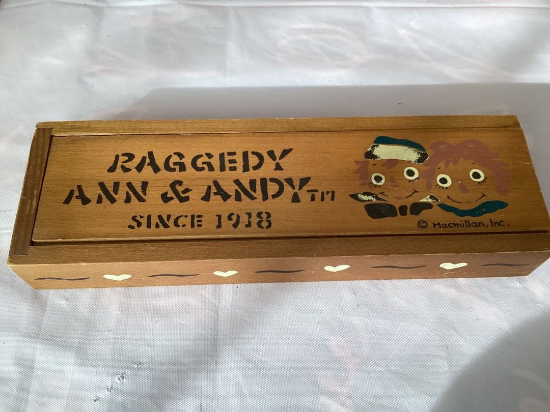 Raggedy Ann & Andy 木製小物入れ５点セット　カントリー雑貨