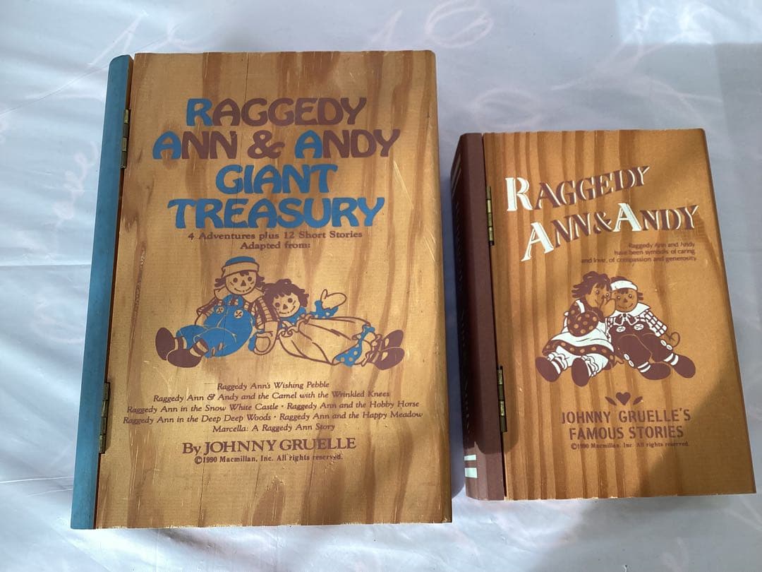 Raggedy Ann & Andy 木製小物入れ５点セット　カントリー雑貨