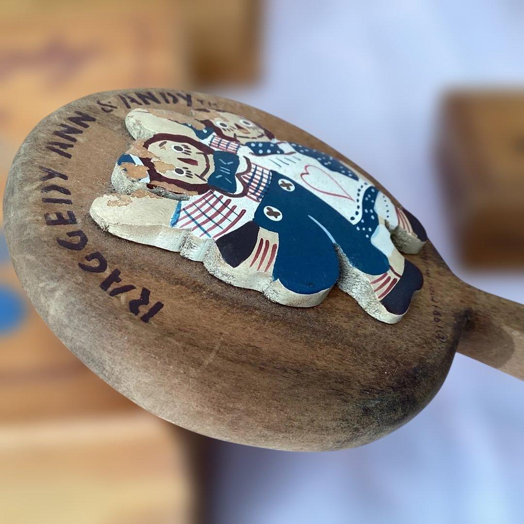 Raggedy Ann & Andy 木製小物入れ５点セット　カントリー雑貨