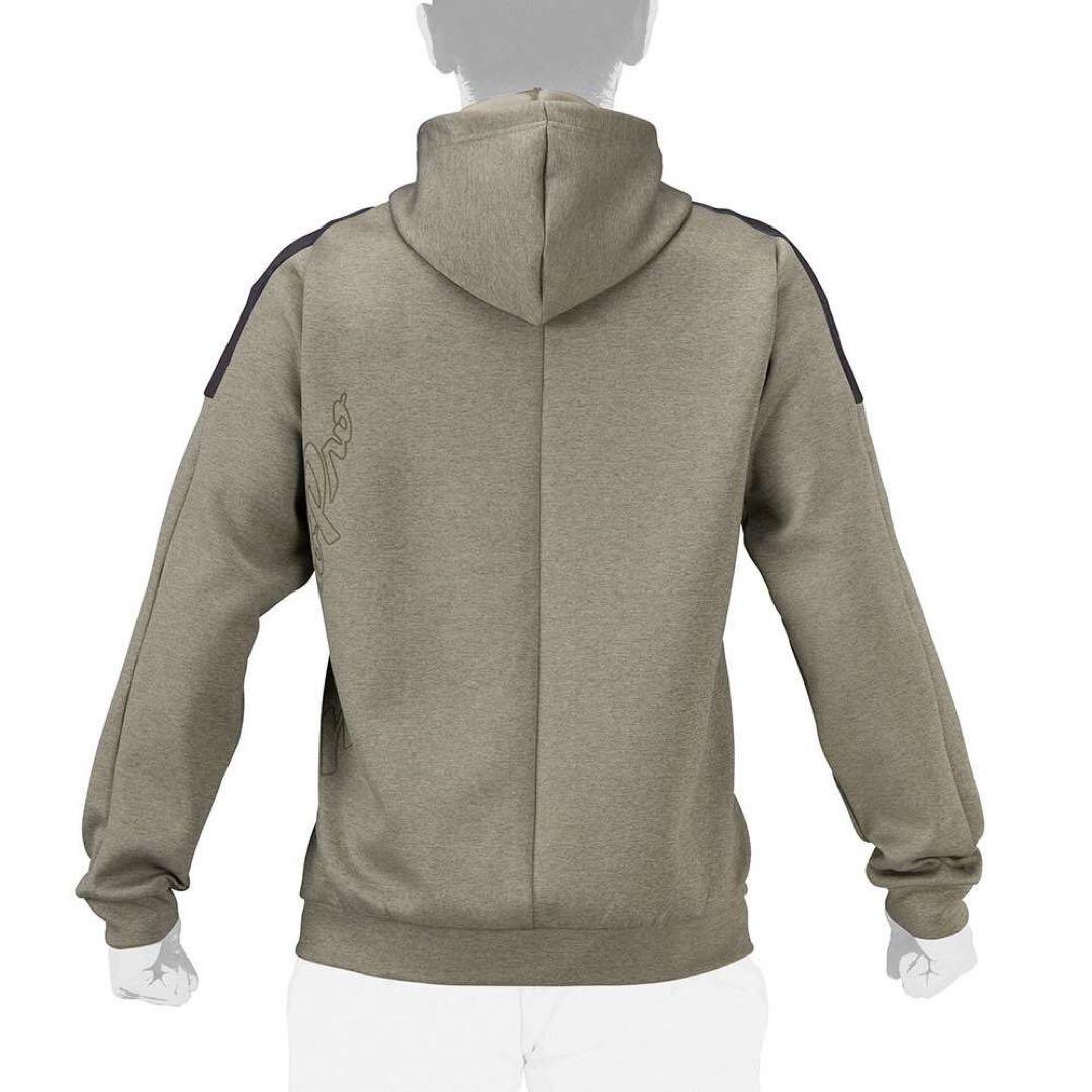 【ミズノプロ】ストレッチスウェットフーディ カーキ O 12JEBK79