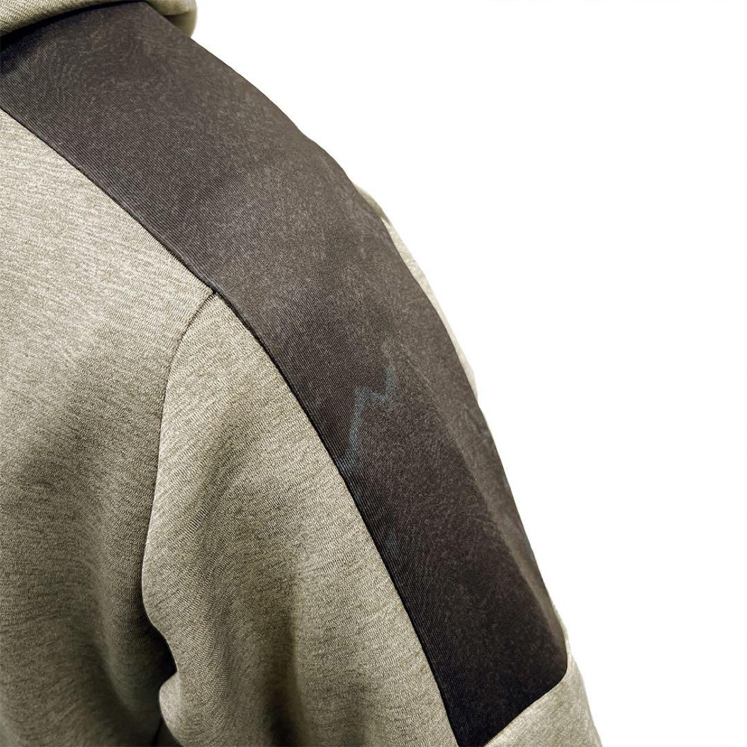 【ミズノプロ】ストレッチスウェットフーディ カーキ O 12JEBK79