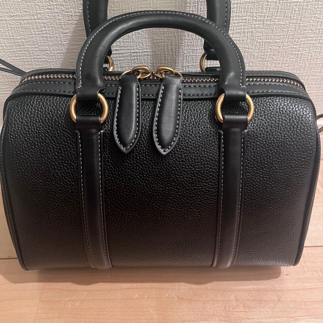 極美品】COACH ルビーサッチェル ミニボストン 2way ショルダー 黒