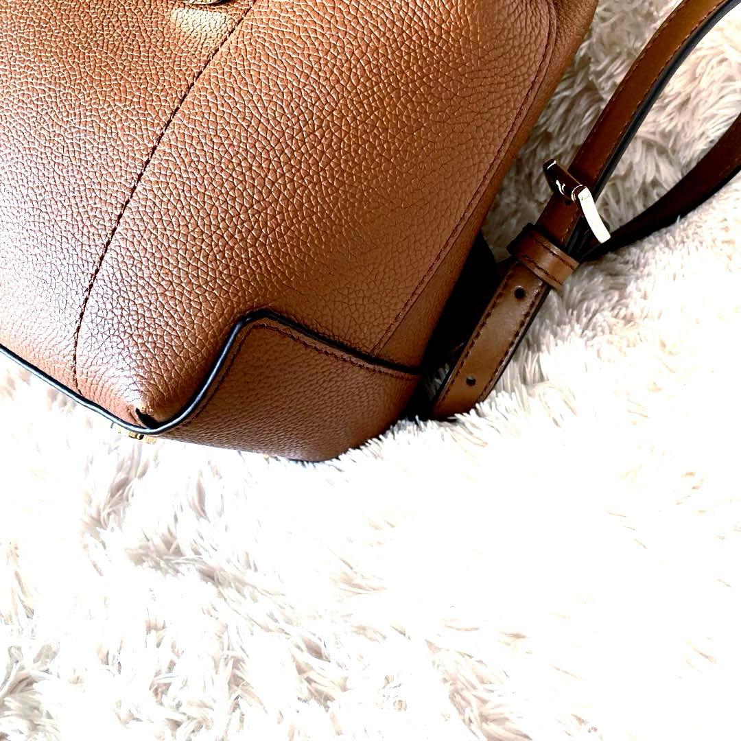 MICHAEL KORS ブラウン レザーバックパック　リュック
